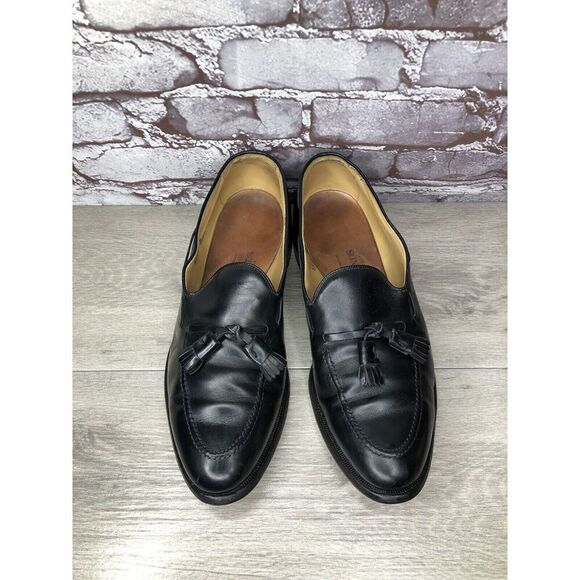 Allen Edmonds Grayson Black Leather Tassel Loafers Dress Shoes Men 11D US/44.5EU